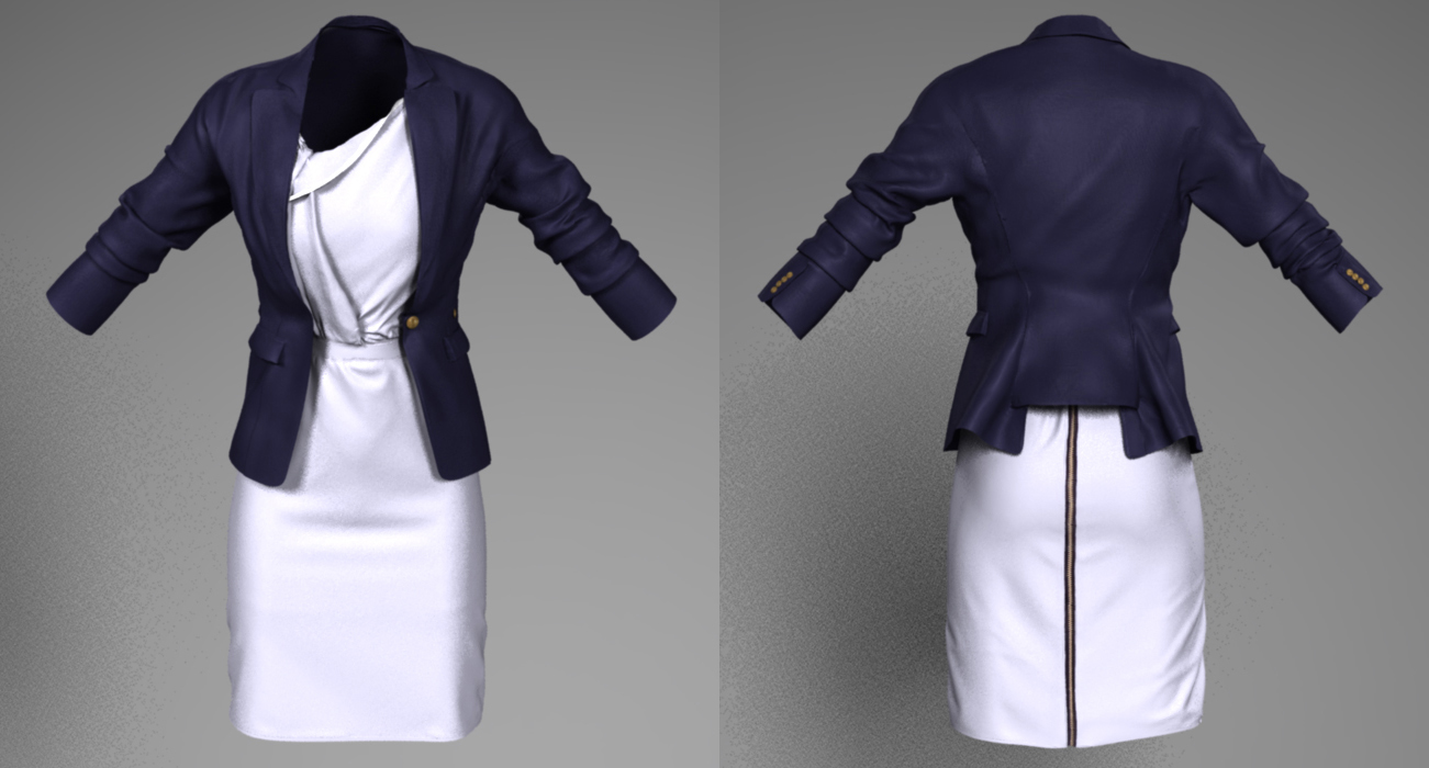 3D Single Duchess blazer & Roksanda Ilincic dress