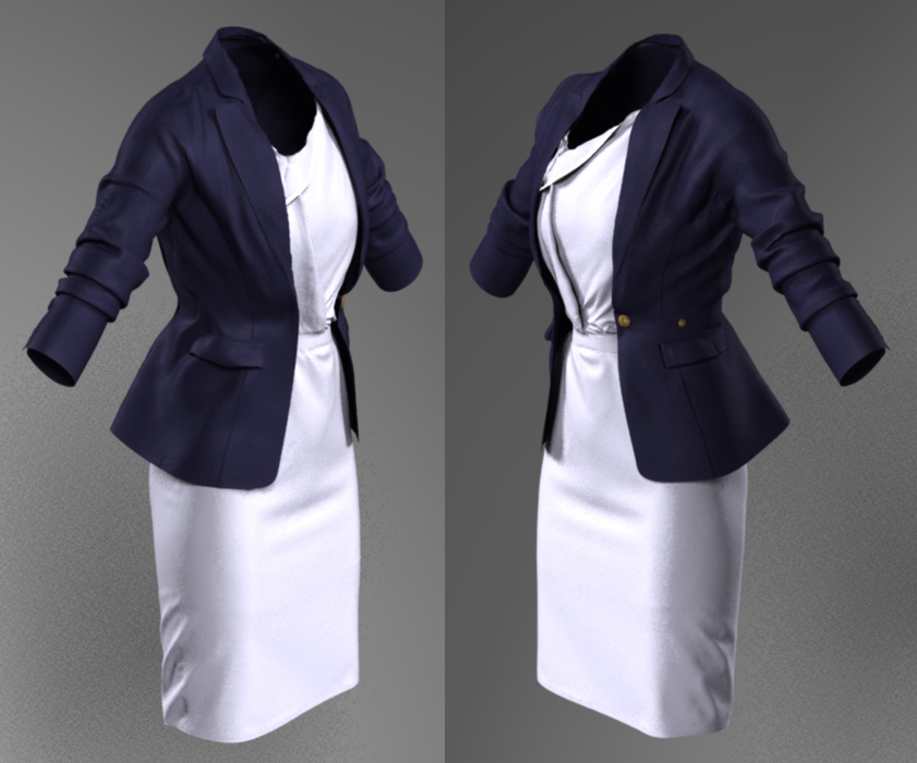 3D Single Duchess blazer & Roksanda Ilincic dress