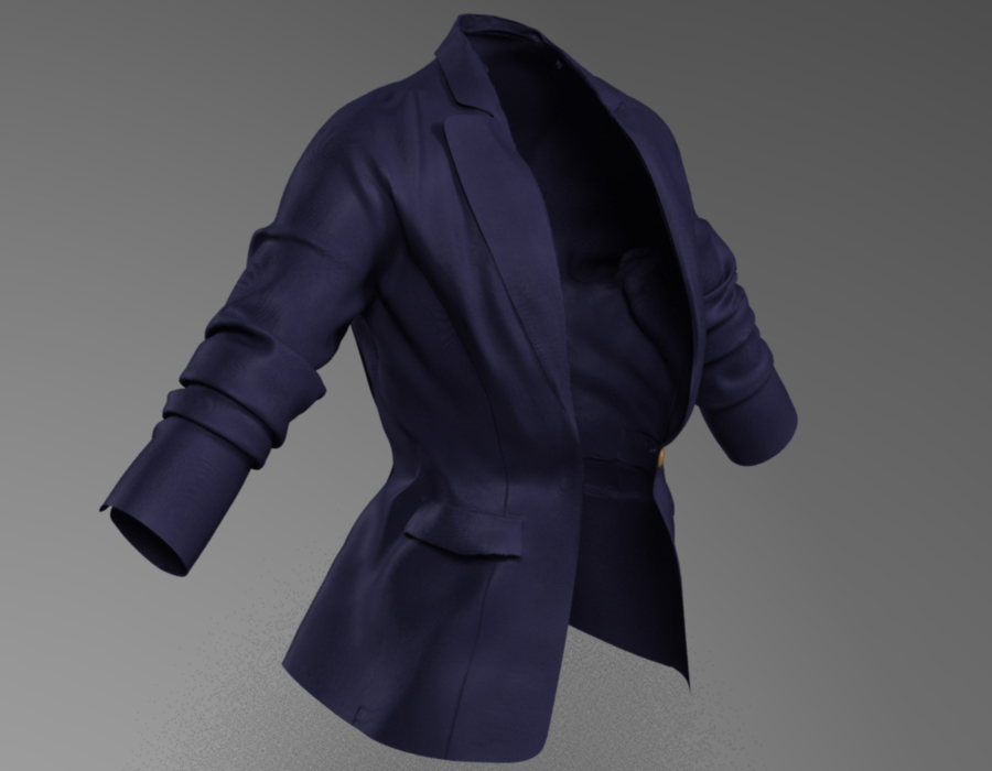 3D Single Duchess blazer