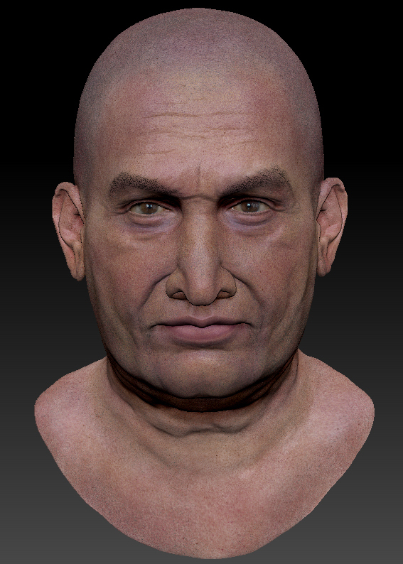 Male Pakistani 3D character head
