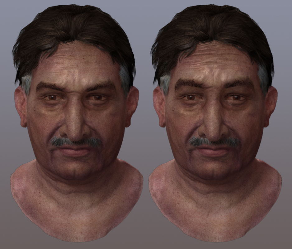 Male Pakistani 3D character head