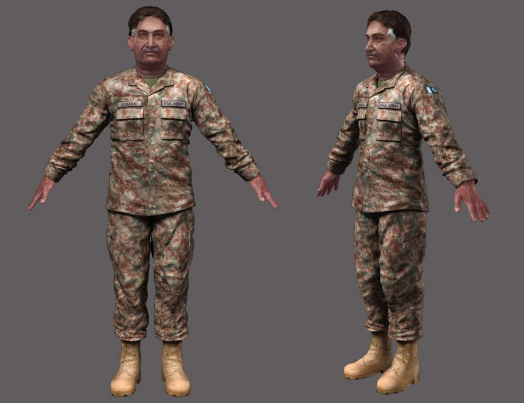 Male Pakistani 3D character