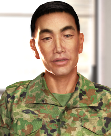 Japanese male soldier