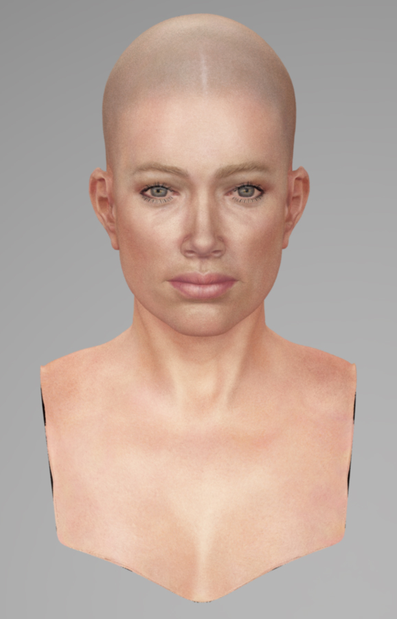 American female head