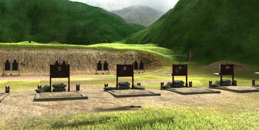 Shooting range 3D environment