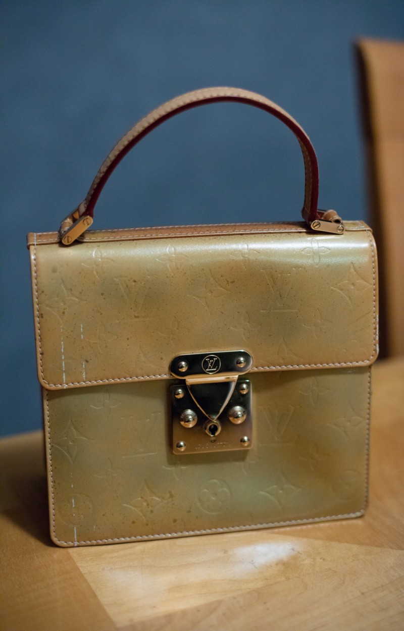 handbag refurbishment, custom dyeing (LV Spring Street)