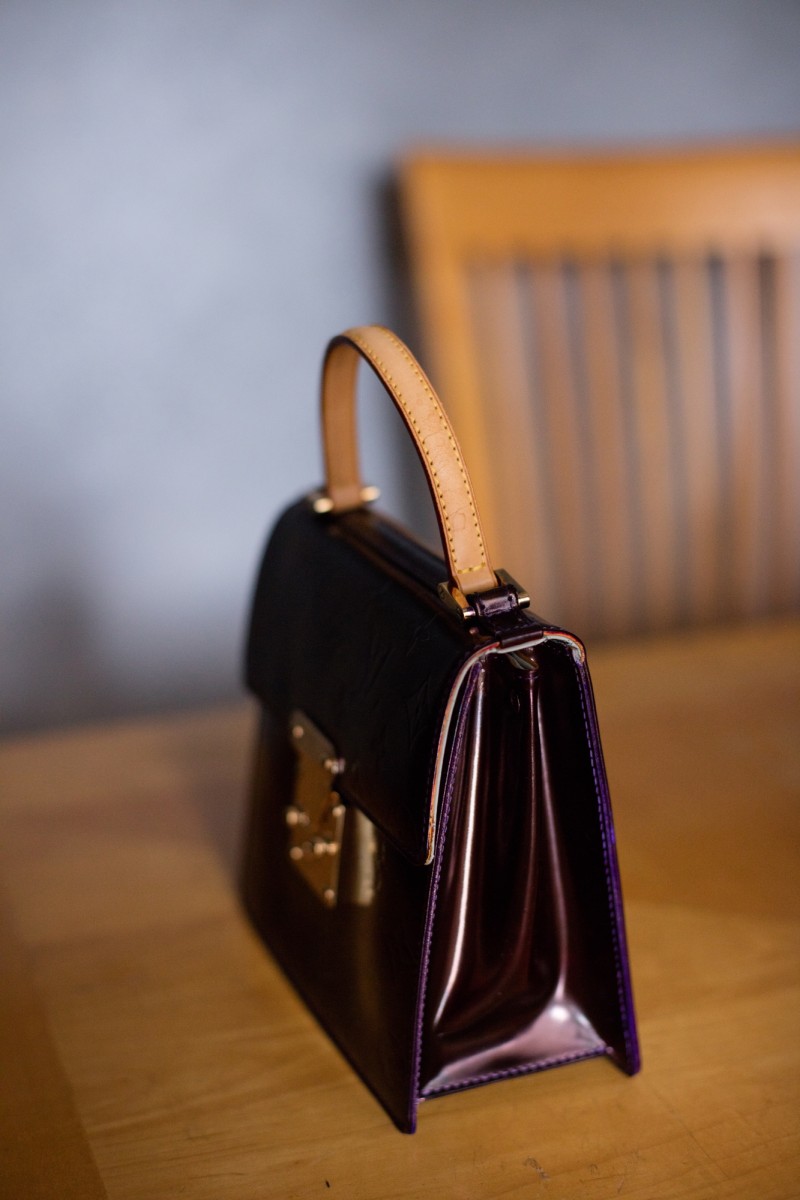 handbag refurbishment, custom dyeing (LV Spring Street)