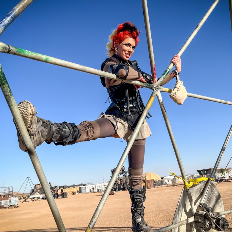 costume design (Mad Max / Dune hybrid)