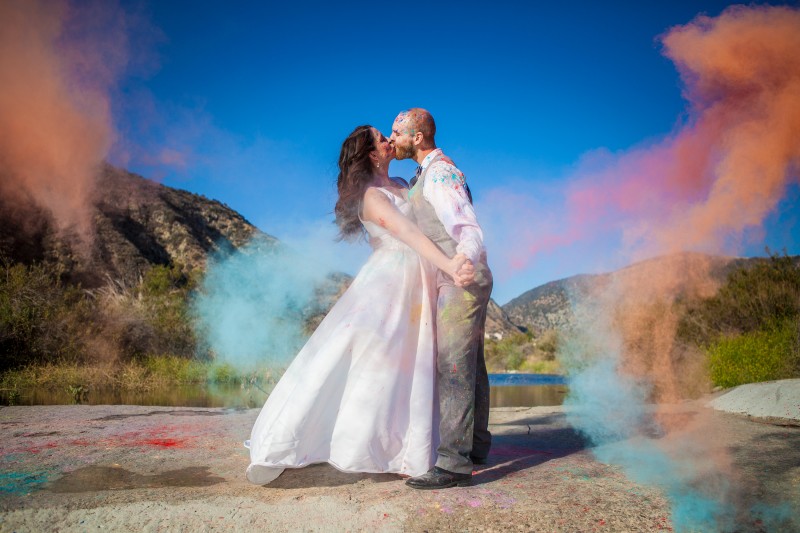Trash the Dress photoshoot / surprise proposal