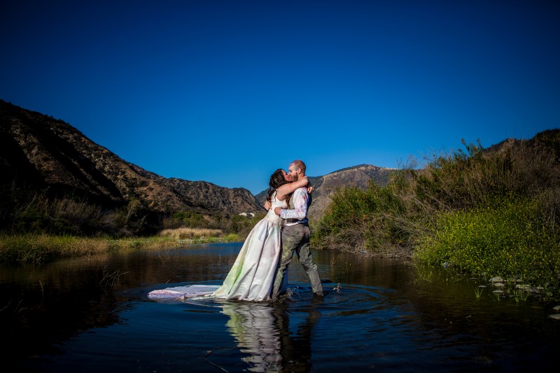 Trash the Dress photoshoot / surprise proposal