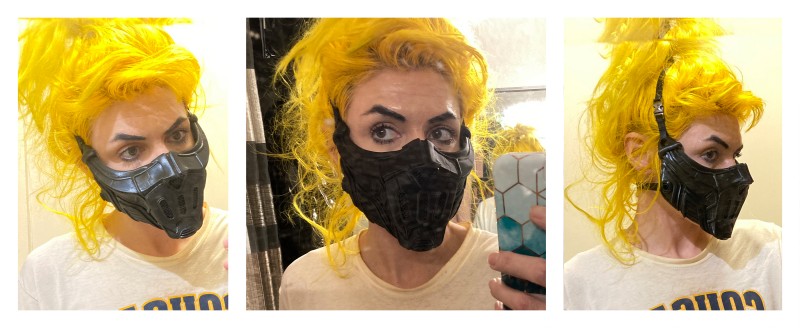 costume design (Mad Max mask strap modifications)